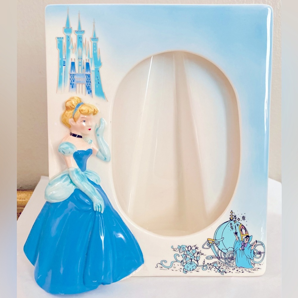 Vintage Cinderella Porcelain Picture Frame